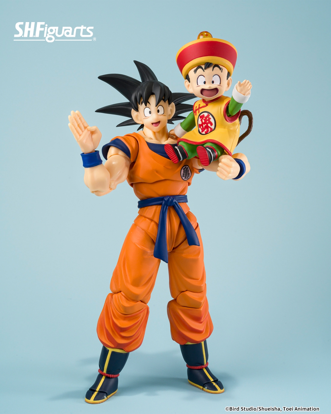 Son Goku et Kid Son Gohan SH Figuarts par Bandai Tamashii Nations - figurines Dragon Ball Z de 14 cm
