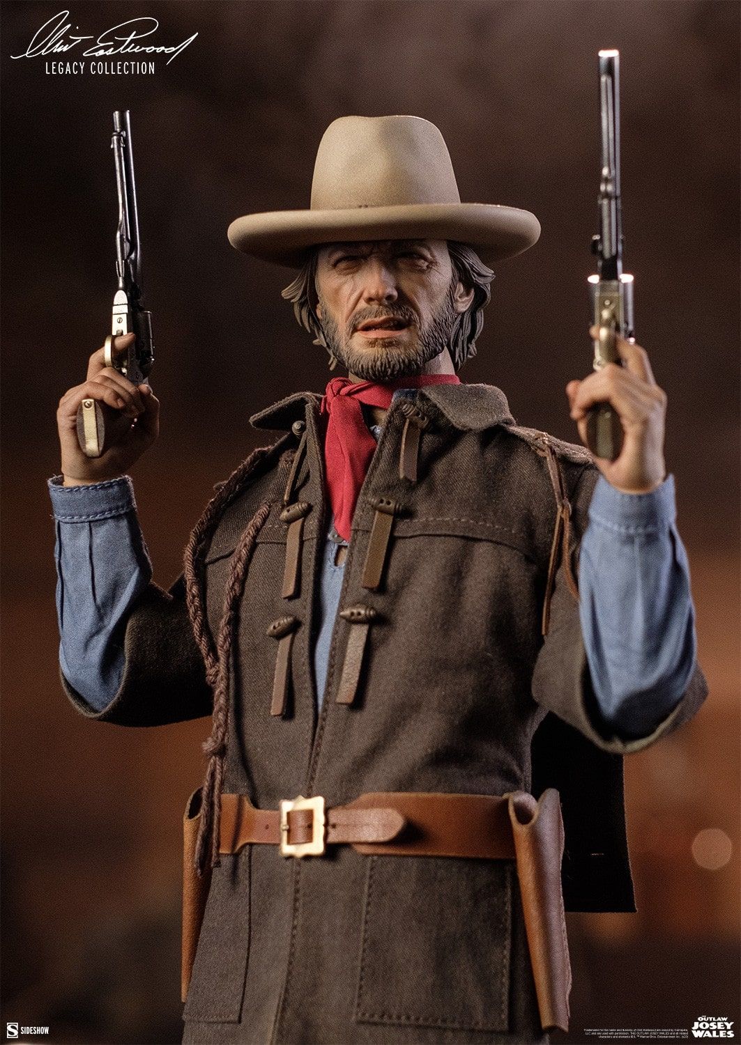 Josey Wales (Clint Eastwood) Sideshow Sixth Scale (figurine The Outlaw Josey Wales)