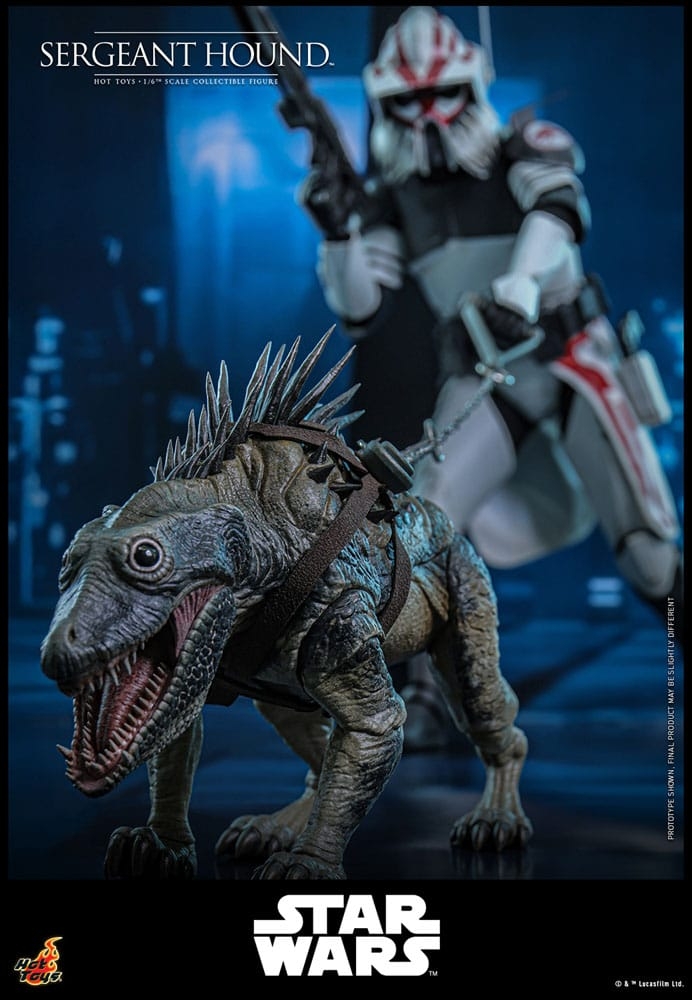 Sergeant Hound par Hot Toys - figurine 1/6 Star Wars : The Clone Wars de 30 cm - Reference TMS167