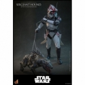 Sergeant Hound par Hot Toys - figurine 1/6 Star Wars : The Clone Wars de 30 cm - Reference TMS167