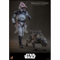 Sergeant Hound par Hot Toys - figurine 1/6 Star Wars : The Clone Wars de 30 cm - Reference TMS167