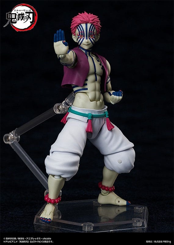 Akaza Figma par Freeing - figurine Demon Slayer : Kimetsu No Yaiba de 15 cm
