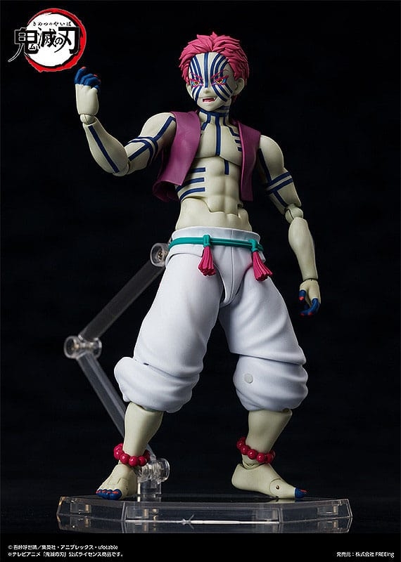 Akaza Figma par Freeing - figurine Demon Slayer : Kimetsu No Yaiba de 15 cm