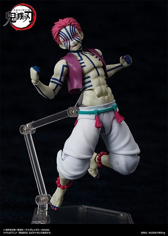 Akaza Figma par Freeing - figurine Demon Slayer : Kimetsu No Yaiba de 15 cm