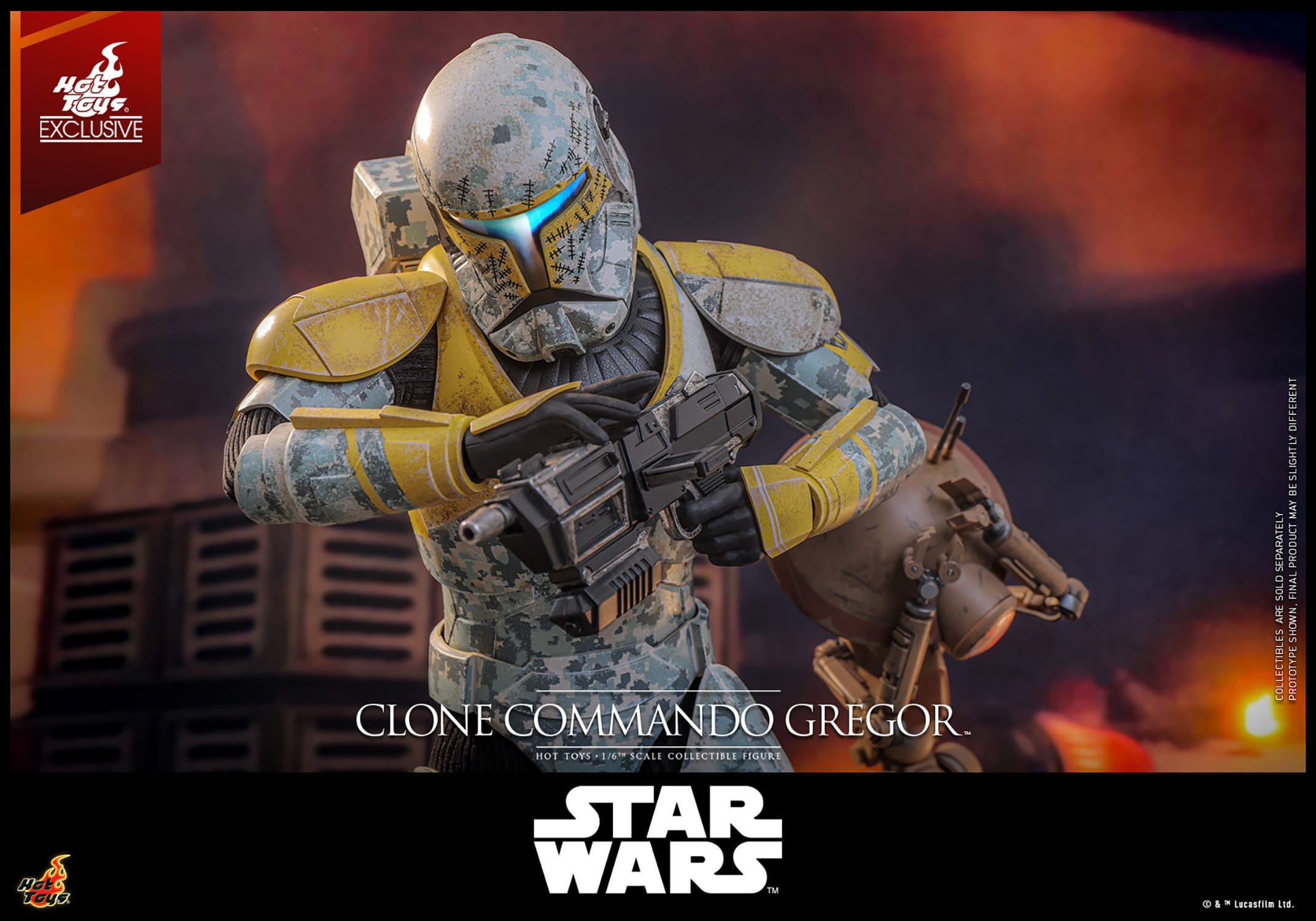 Clone Commando Gregor by Hot Toys - Star Wars The Clone Wars 1/6 scale action figure - Reference TMS155