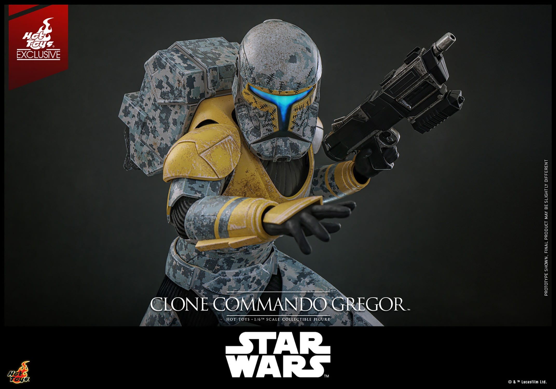 Clone Commando Gregor by Hot Toys - Star Wars The Clone Wars 1/6 scale action figure - Reference TMS155