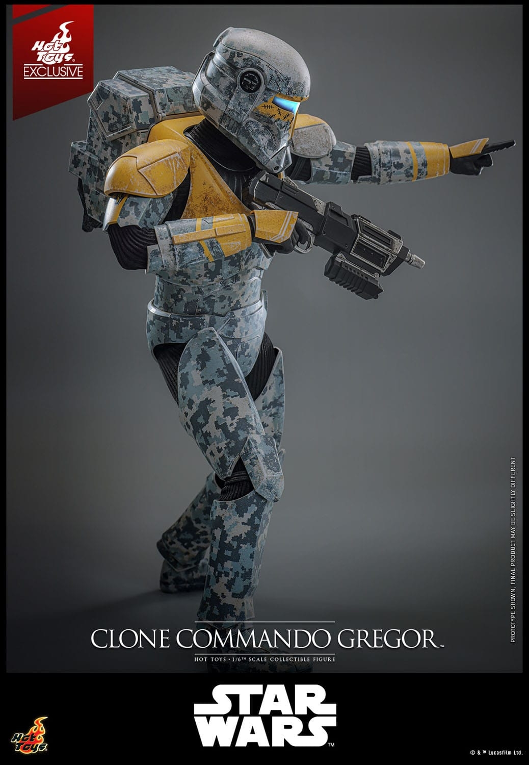 Clone Commando Gregor by Hot Toys - Star Wars The Clone Wars 1/6 scale action figure - Reference TMS155