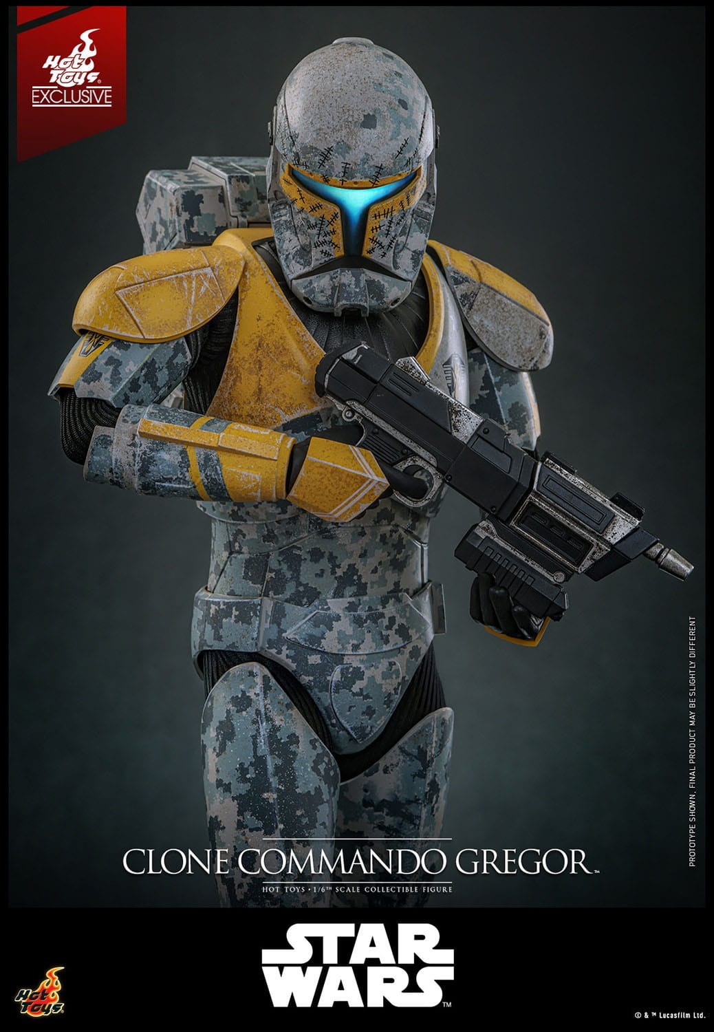 Clone Commando Gregor by Hot Toys - Star Wars The Clone Wars 1/6 scale action figure - Reference TMS155