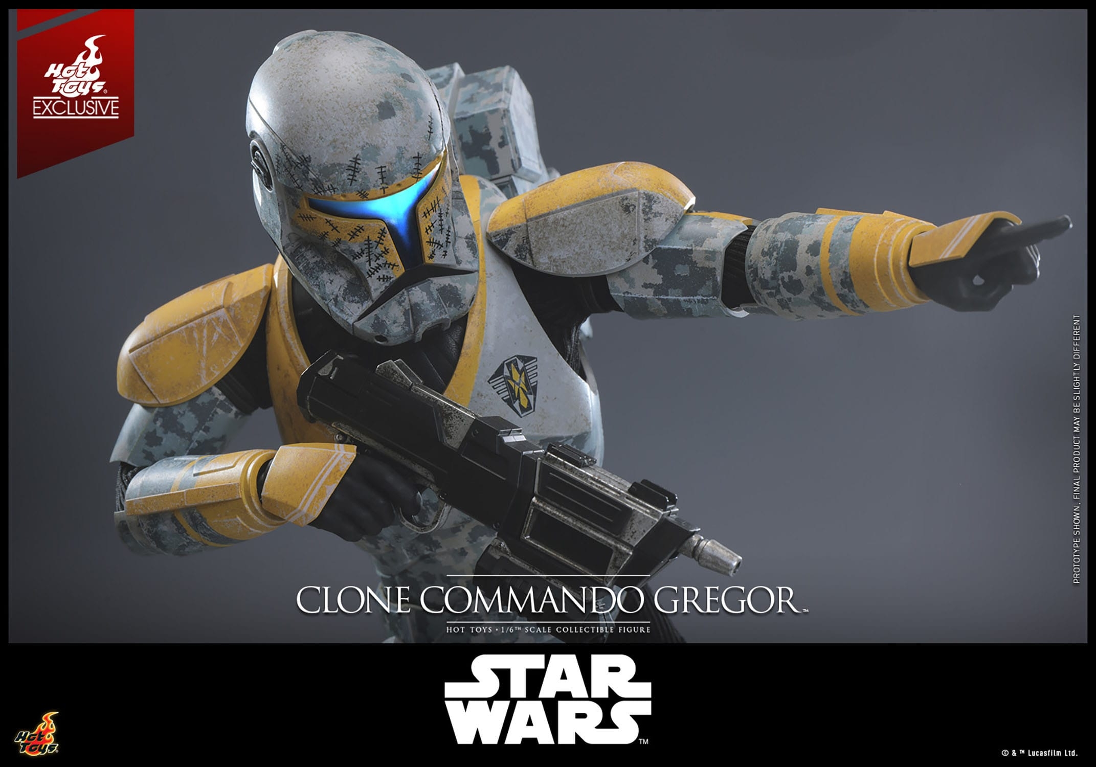Clone Commando Gregor by Hot Toys - Star Wars The Clone Wars 1/6 scale action figure - Reference TMS155