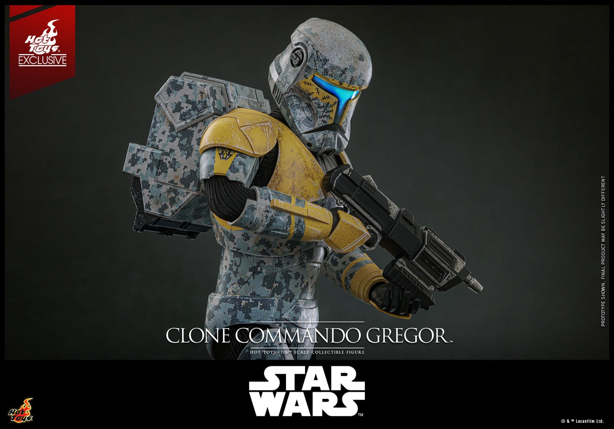 Clone Commando Gregor by Hot Toys - Star Wars The Clone Wars 1/6 scale action figure - Reference TMS155
