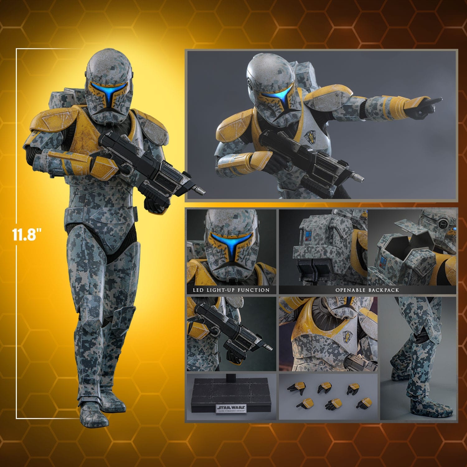 Clone Commando Gregor by Hot Toys - Star Wars The Clone Wars 1/6 scale action figure - Reference TMS155