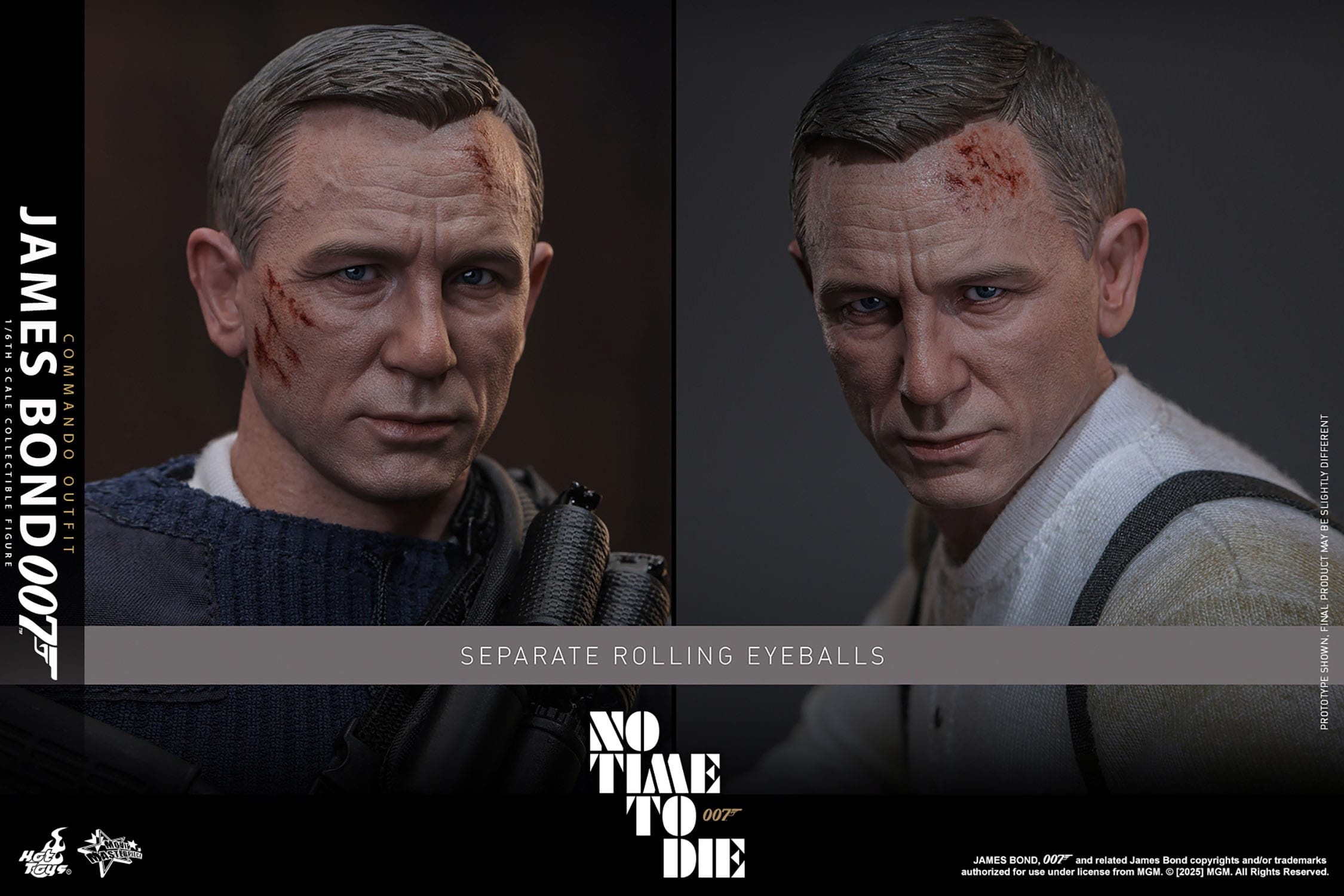 James Bond (Commando Outfit) par Hot Toys - figurine 1/6 Mourir Peut Attendre de 30 cm - Reference MMS804