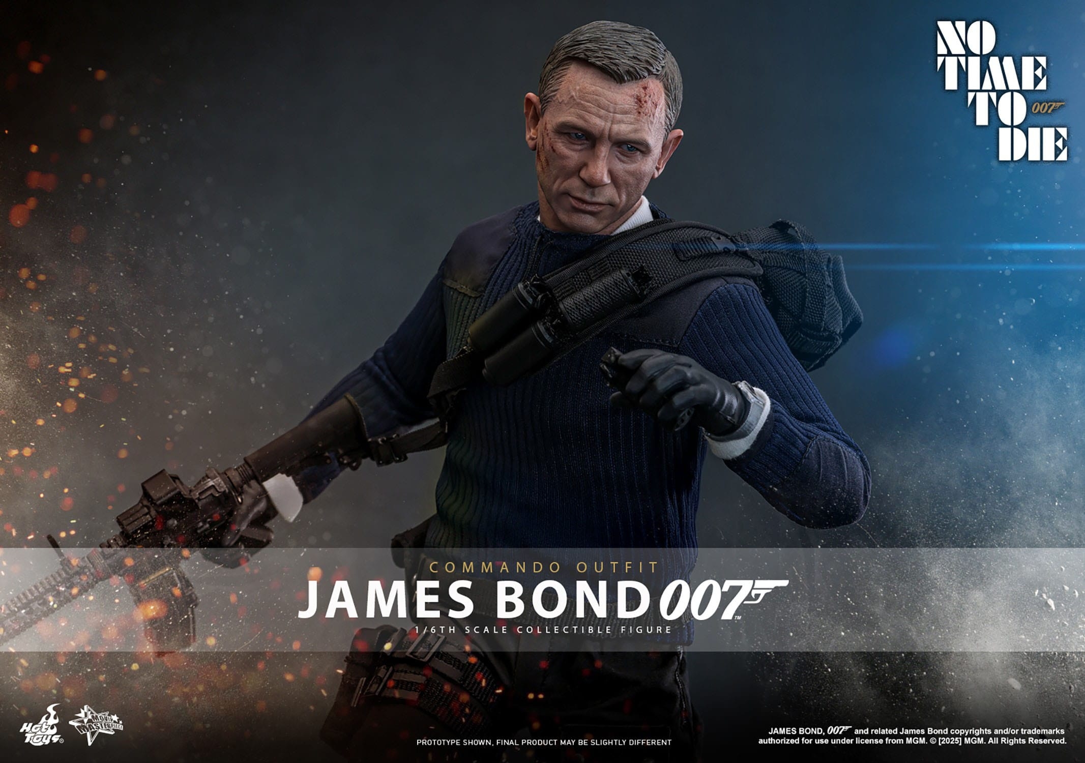 James Bond (Commando Outfit) par Hot Toys - figurine 1/6 Mourir Peut Attendre de 30 cm - Reference MMS804