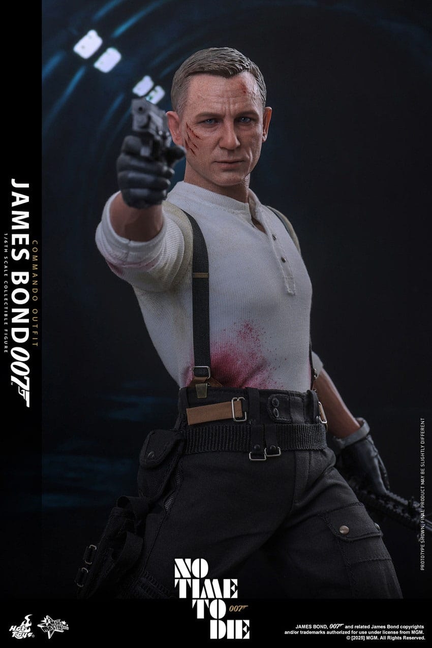 James Bond (Commando Outfit) par Hot Toys - figurine 1/6 Mourir Peut Attendre de 30 cm - Reference MMS804