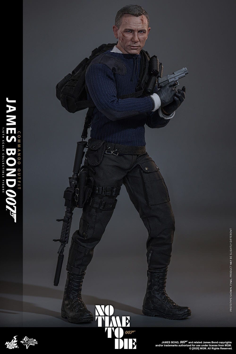 James Bond (Commando Outfit) par Hot Toys - figurine 1/6 Mourir Peut Attendre de 30 cm - Reference MMS804