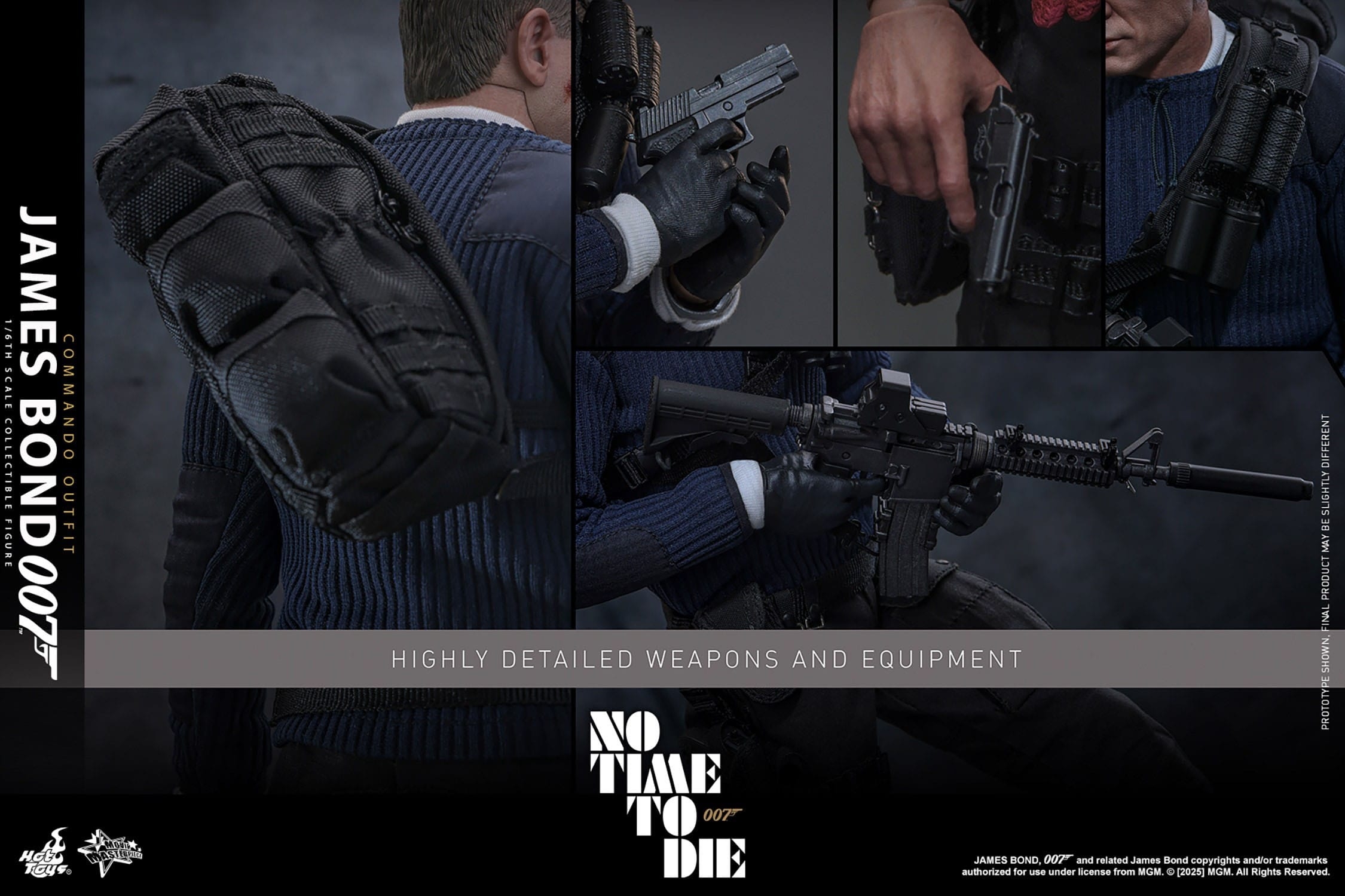 James Bond (Commando Outfit) par Hot Toys - figurine 1/6 Mourir Peut Attendre de 30 cm - Reference MMS804