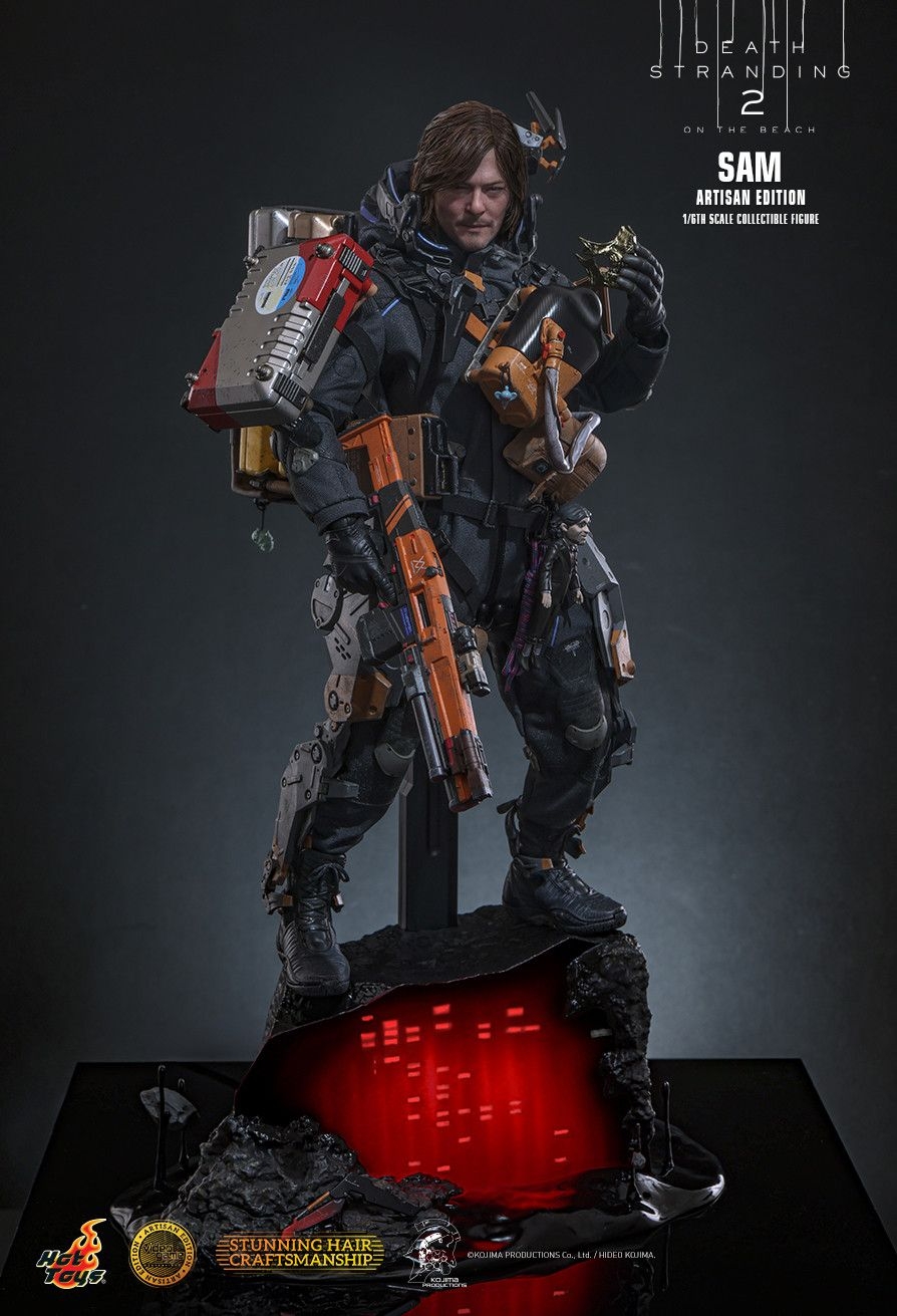 Sam Artisan Edition Deluxe par Hot Toys - figurine 1/6 Death Stranding 2: On the Beach de 31 cm - Reference VGM77AE