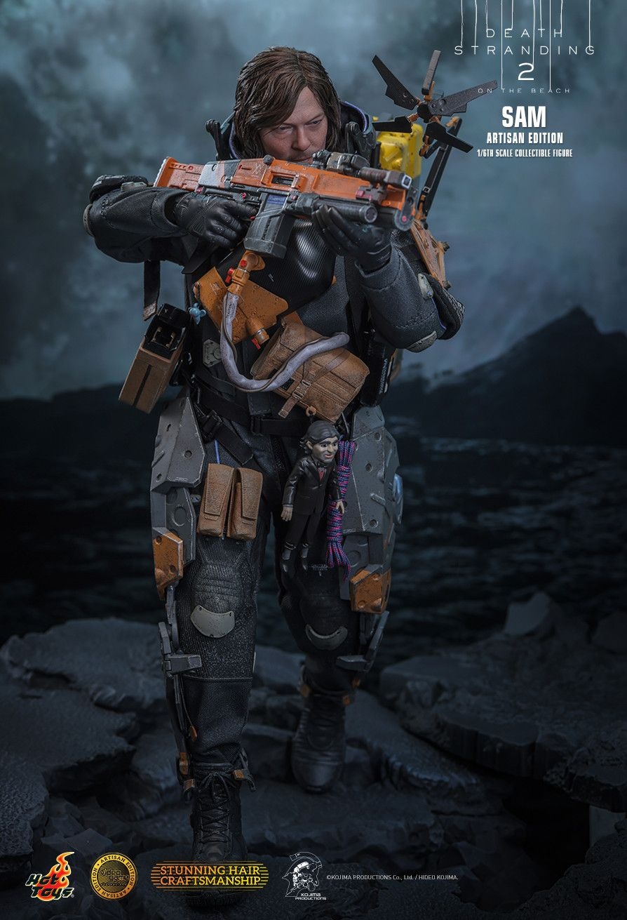 Sam Artisan Edition Deluxe par Hot Toys - figurine 1/6 Death Stranding 2: On the Beach de 31 cm - Reference VGM77AE