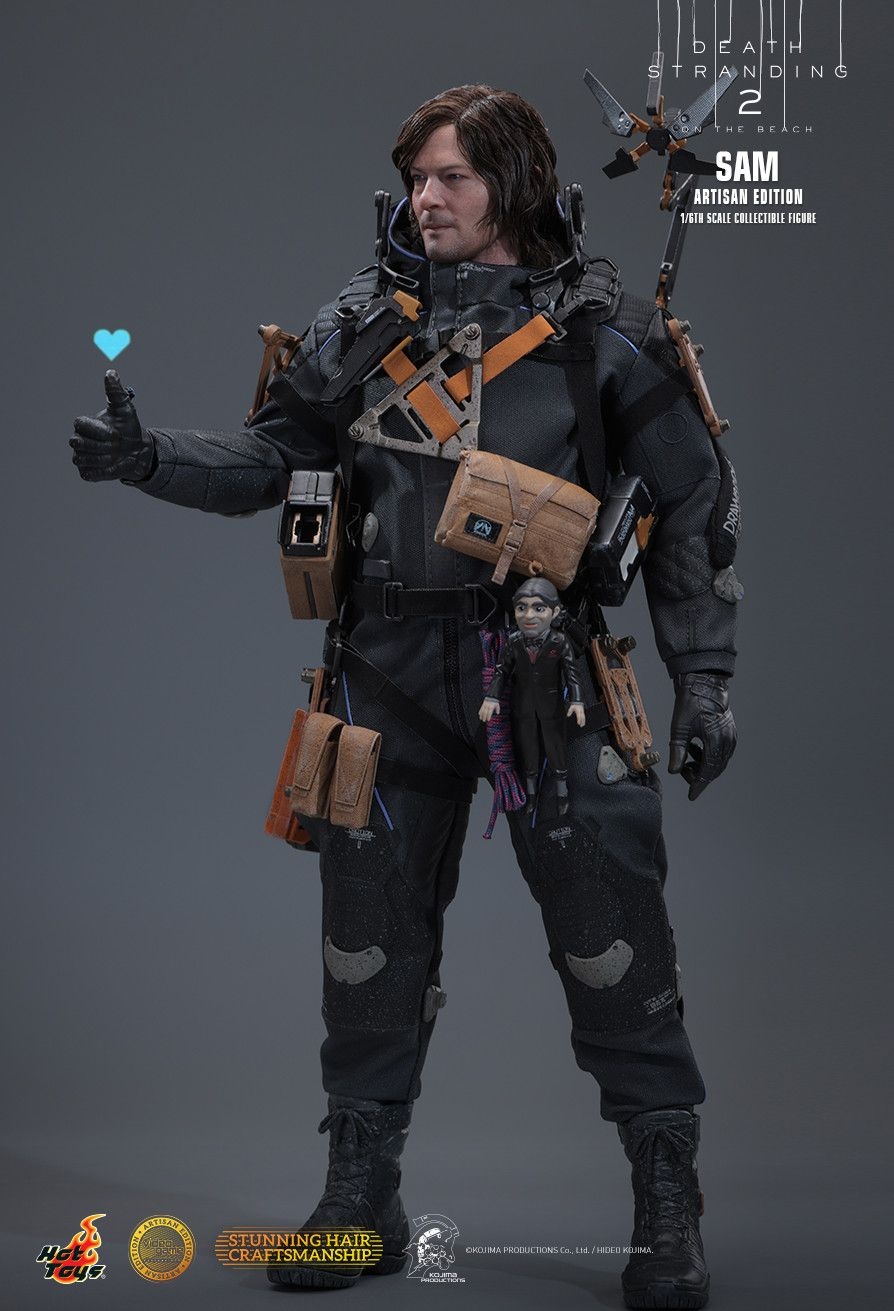 Sam Artisan Edition Deluxe par Hot Toys - figurine 1/6 Death Stranding 2: On the Beach de 31 cm - Reference VGM77AE