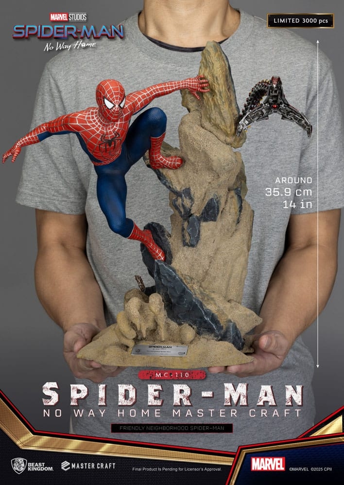 Friendly Neighborhood Spider-Man par Beast Kingdom - statue Spider-Man No Way Home de 35 cm - Reference MC-110
