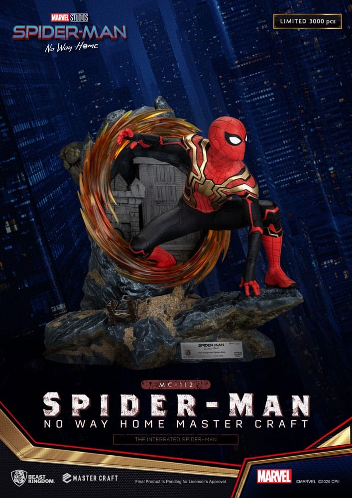 The Integrated Spider-Man by Beast Kingdom - Spider-Man No Way Home 30 cm statue - Reference MC-112