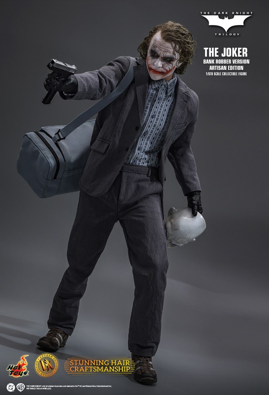 The Joker (Bank Robber) Artisan Edition par Hot Toys - figurine 1/6 The Dark Knight de 30 cm - Reference DX51AE