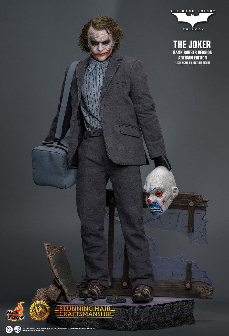 The Joker (Bank Robber) Artisan Edition par Hot Toys - figurine 1/6 The Dark Knight de 30 cm - Reference DX51AE