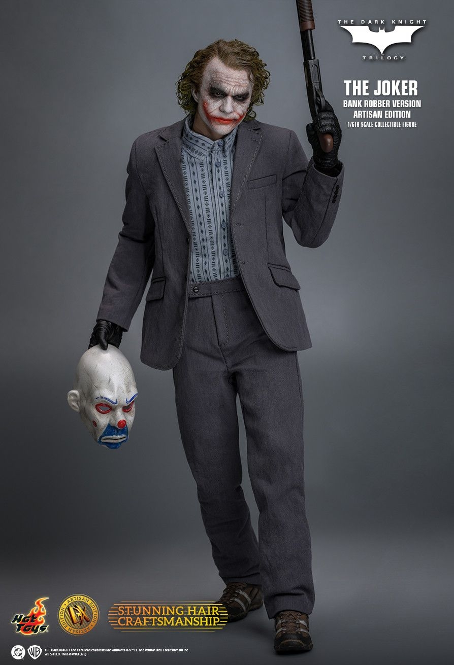 The Joker (Bank Robber) Artisan Edition par Hot Toys - figurine 1/6 The Dark Knight de 30 cm - Reference DX51AE