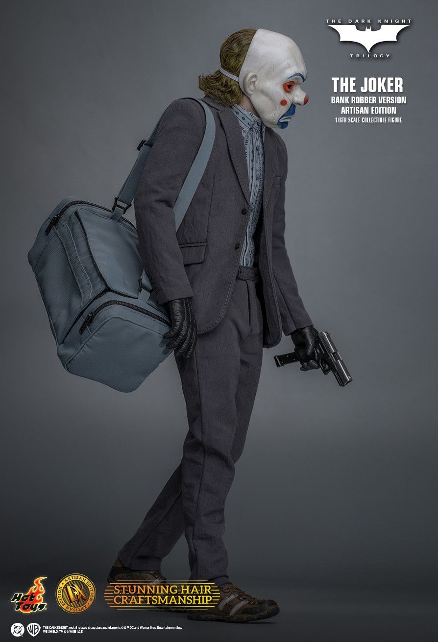 The Joker (Bank Robber) Artisan Edition par Hot Toys - figurine 1/6 The Dark Knight de 30 cm - Reference DX51AE
