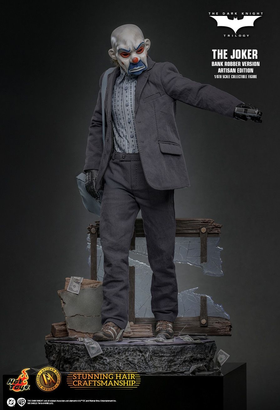 The Joker (Bank Robber) Artisan Edition par Hot Toys - figurine 1/6 The Dark Knight de 30 cm - Reference DX51AE