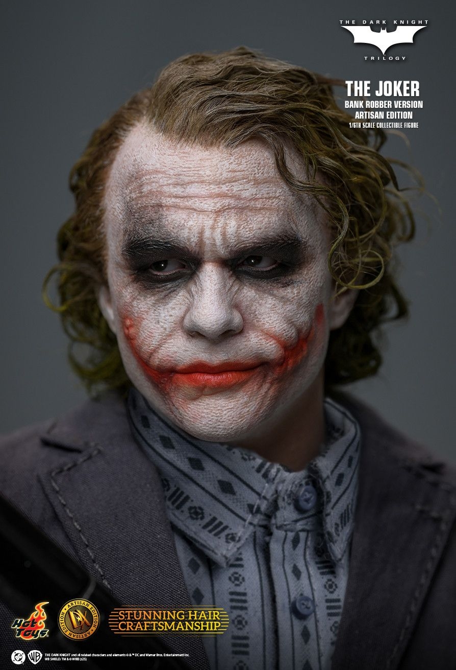 The Joker (Bank Robber) Artisan Edition par Hot Toys - figurine 1/6 The Dark Knight de 30 cm - Reference DX51AE