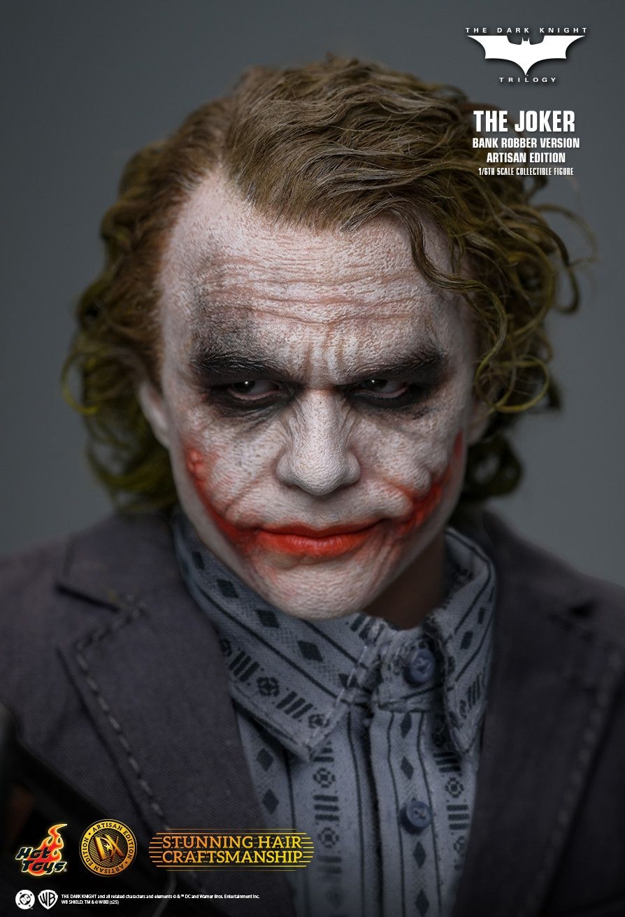 The Joker (Bank Robber) Artisan Edition par Hot Toys - figurine 1/6 The Dark Knight de 30 cm - Reference DX51AE