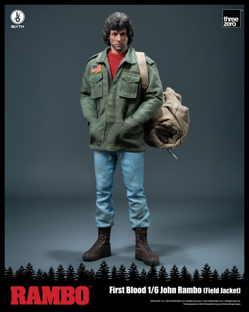 John Rambo (Field Jacket) by ThreeZero - Rambo First Blood 1/6 scale action figure