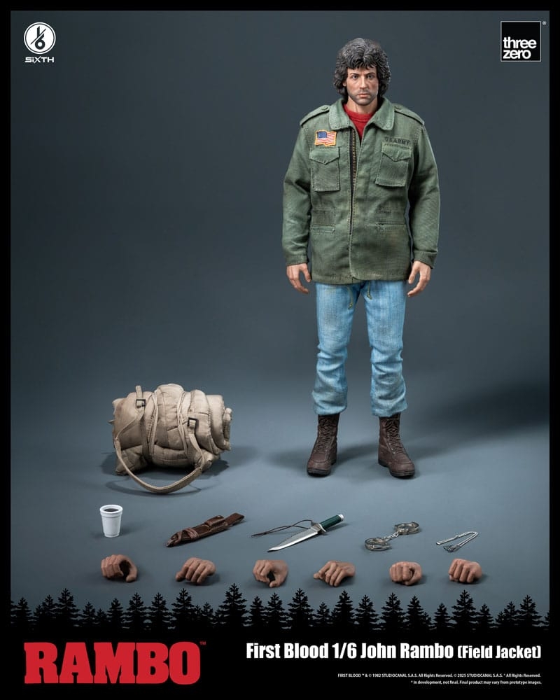 John Rambo (Field Jacket) by ThreeZero - Rambo First Blood 1/6 scale action figure
