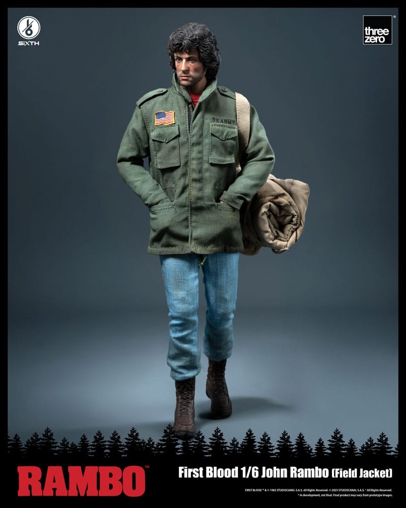 John Rambo (Field Jacket) par ThreeZero - figurine 1/6 Rambo de 31 cm