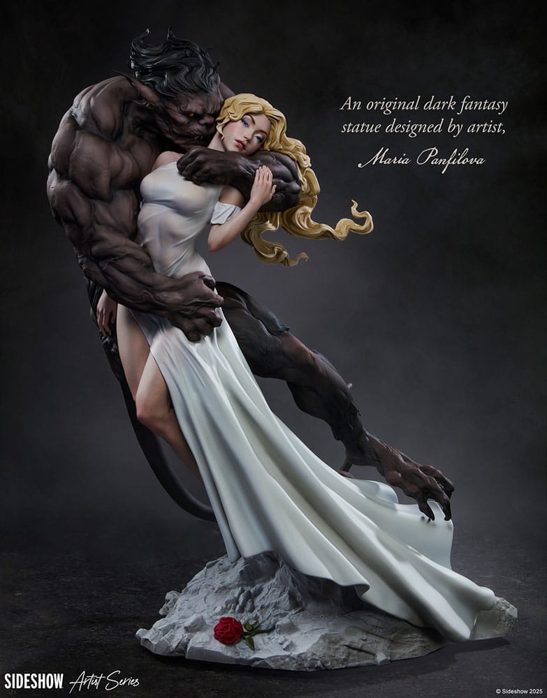 The Beauty And The Beast (by Maria Panfilova) Original Artist Series by Sideshow Collectibles - Disney 46 x 31 x 27 cm statue