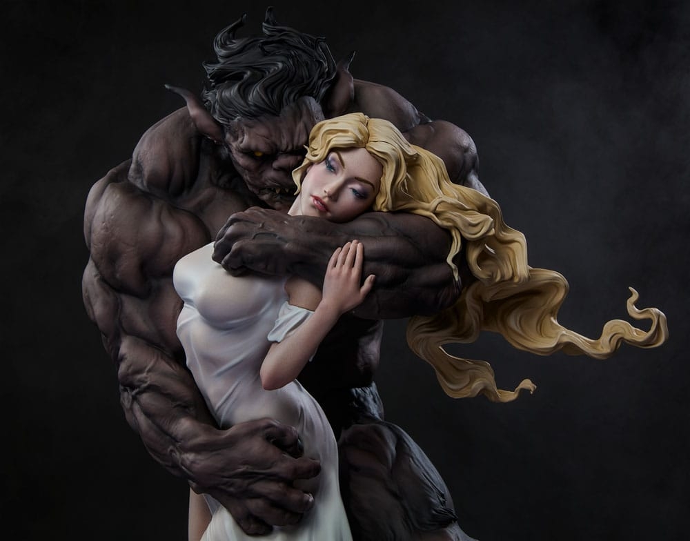 The Beauty And The Beast (by Maria Panfilova) Original Artist Series by Sideshow Collectibles - Disney 46 x 31 x 27 cm statue