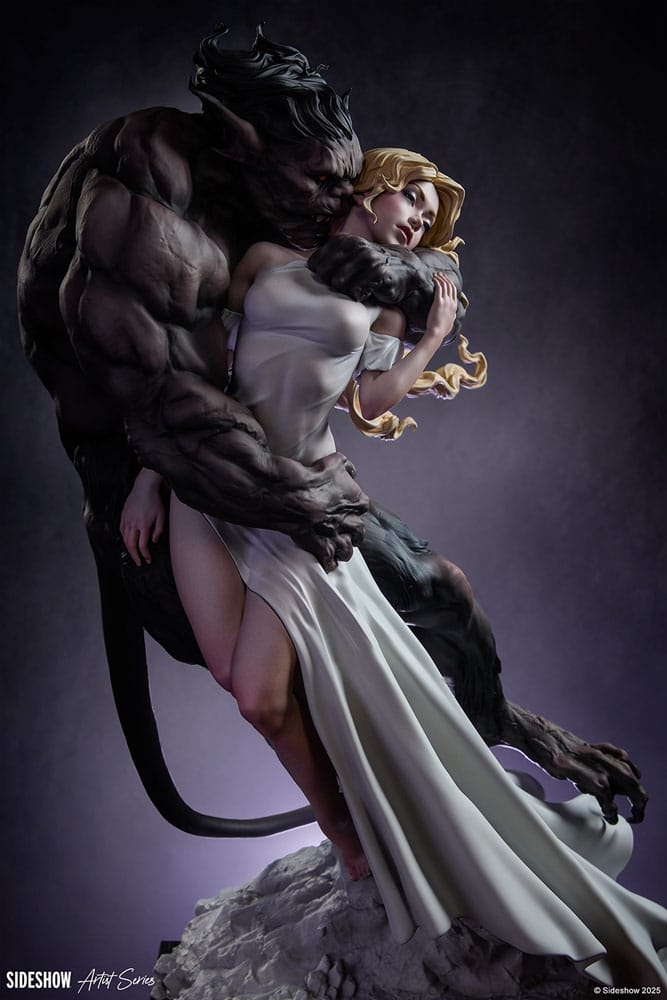 The Beauty And The Beast (by Maria Panfilova) Original Artist Series by Sideshow Collectibles - Disney 46 x 31 x 27 cm statue