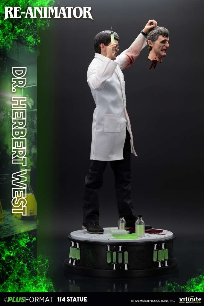 Dr Herbert West Plus Format par Infinite Statue - statue 1/4 Re-Animator de 53 cm