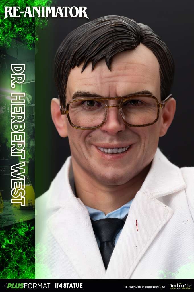 Dr Herbert West Plus Format par Infinite Statue - statue 1/4 Re-Animator de 53 cm