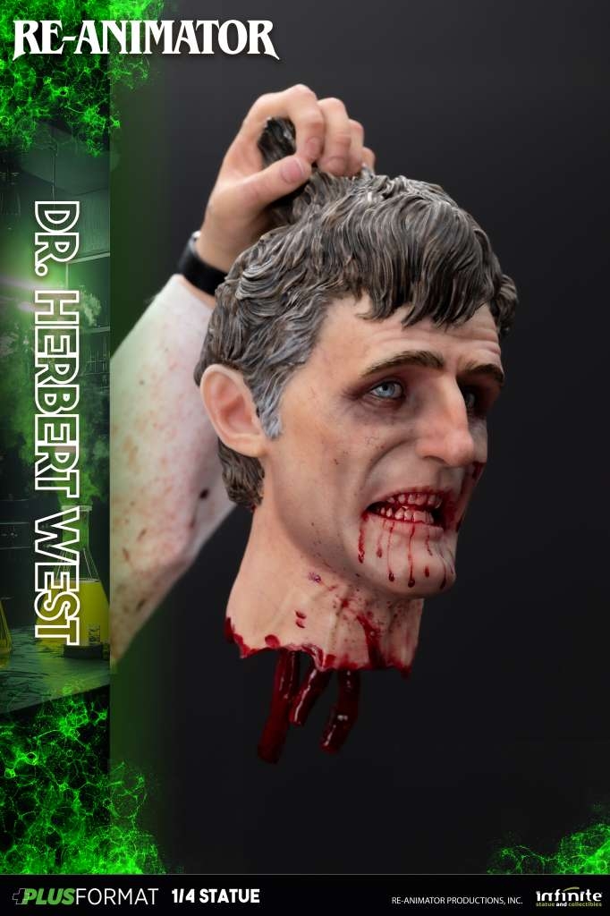 Dr Herbert West Plus Format par Infinite Statue - statue 1/4 Re-Animator de 53 cm