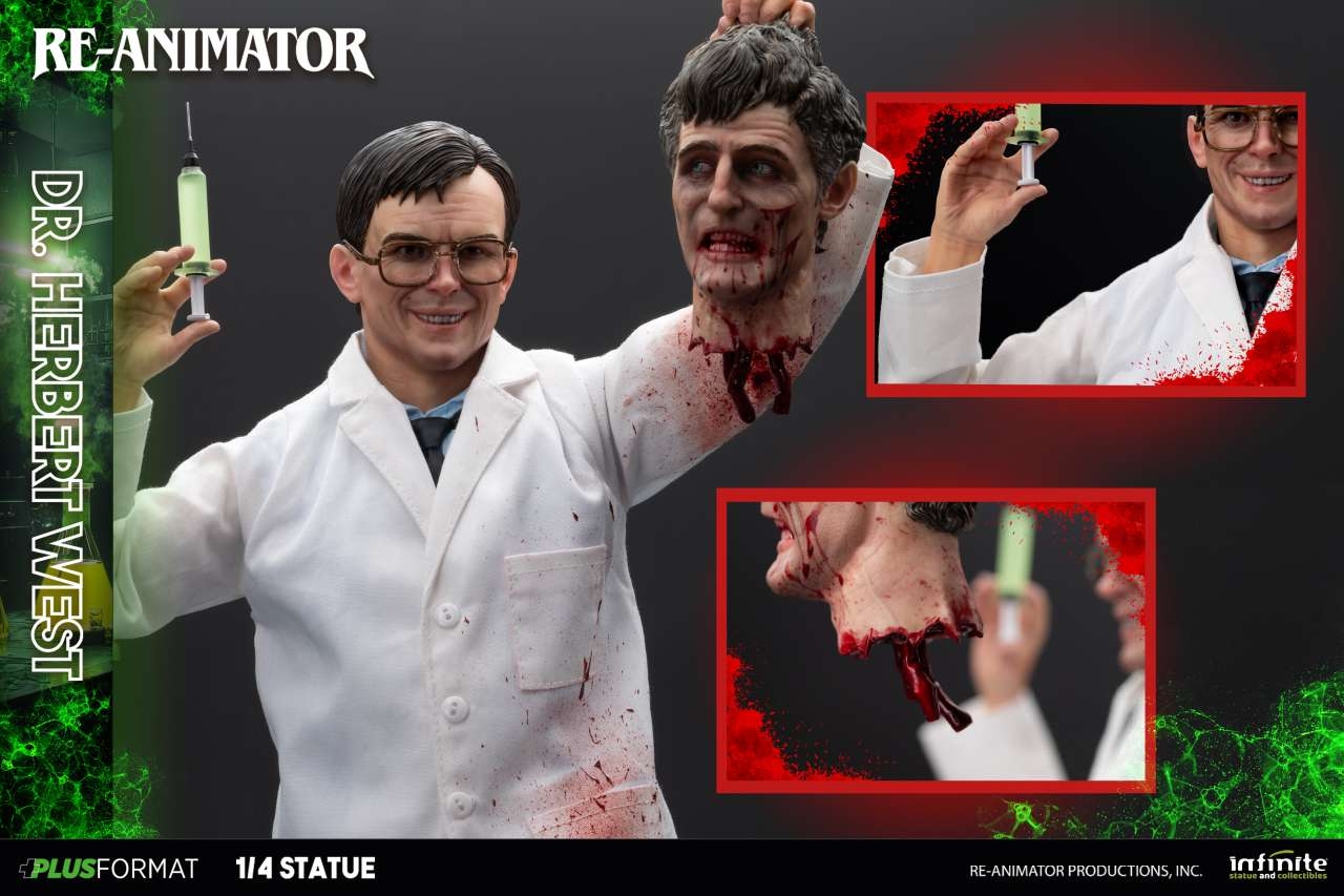 Dr Herbert West Plus Format by Infinite Statue - Re-Animator 1/4 scale statue