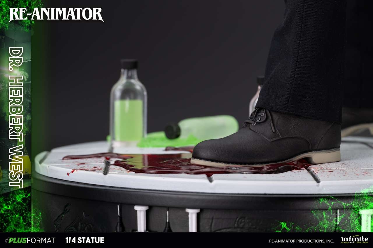 Dr Herbert West Plus Format par Infinite Statue - statue 1/4 Re-Animator de 53 cm