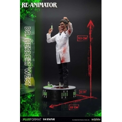 Dr Herbert West Plus Format par Infinite Statue - statue 1/4 Re-Animator de 53 cm