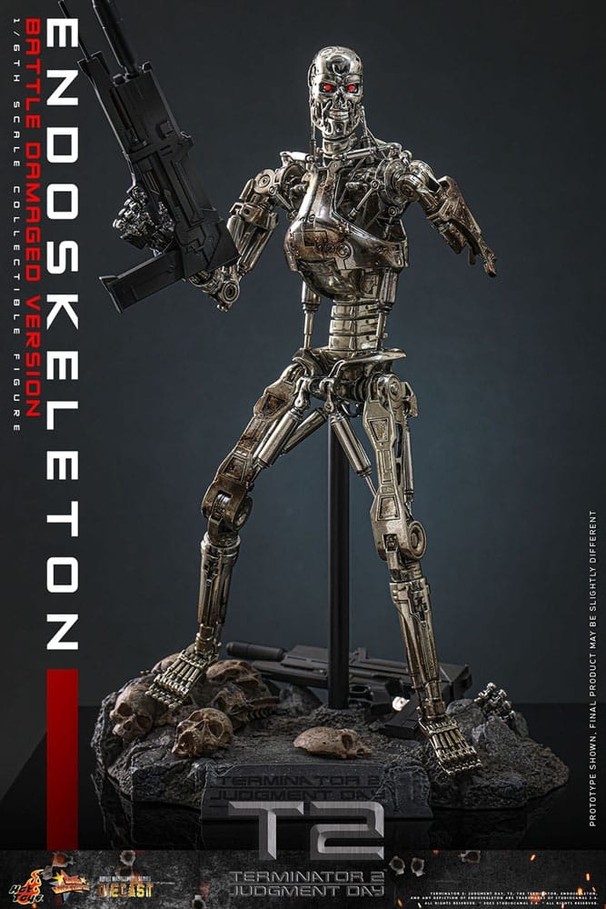 Endoskeleton (Battle Damaged Version) by Hot Toys - Terminator 2 1/6 scale action figure - Reference MMS840D77