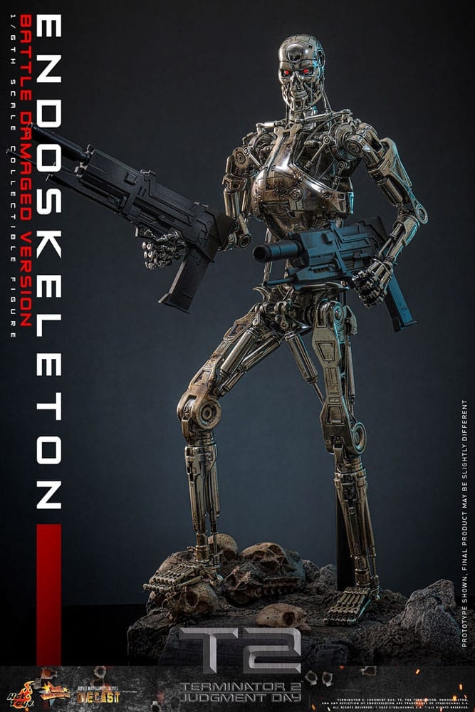 Endoskeleton (Battle Damaged Version) by Hot Toys - Terminator 2 1/6 scale action figure - Reference MMS840D77