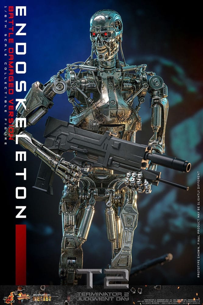 Endoskeleton (Battle Damaged Version) by Hot Toys - Terminator 2 1/6 scale action figure - Reference MMS840D77
