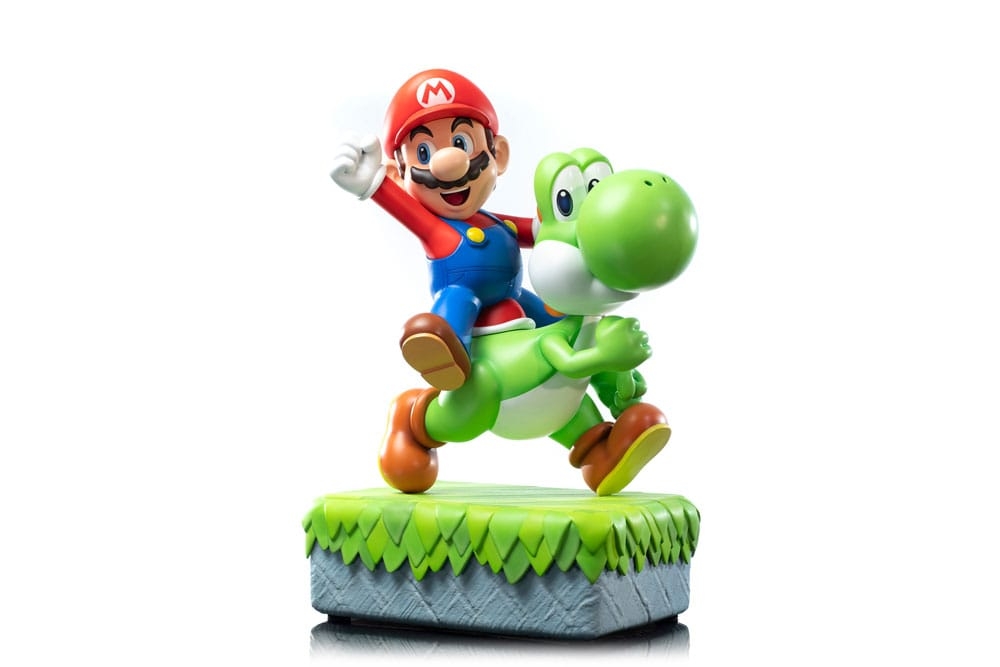 Mario et Yoshi Exclusive par First 4 Figures F4F - statue Super Mario de 48 cm