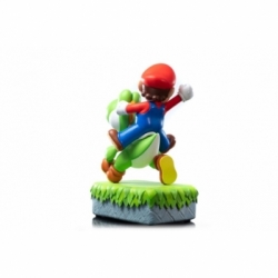 Mario et Yoshi Exclusive par First 4 Figures F4F - statue Super Mario de 48 cm