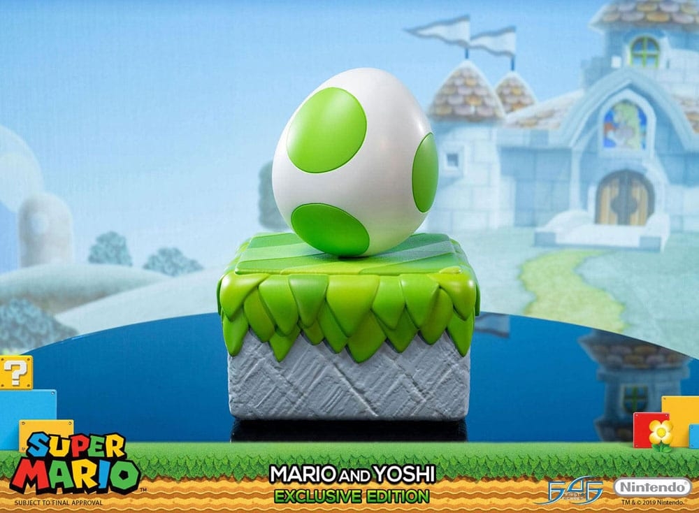 Mario et Yoshi Exclusive par First 4 Figures F4F - statue Super Mario de 48 cm